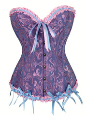 Strapless Corset Bustier Lace Up Body Shaper Women's Lingerie
