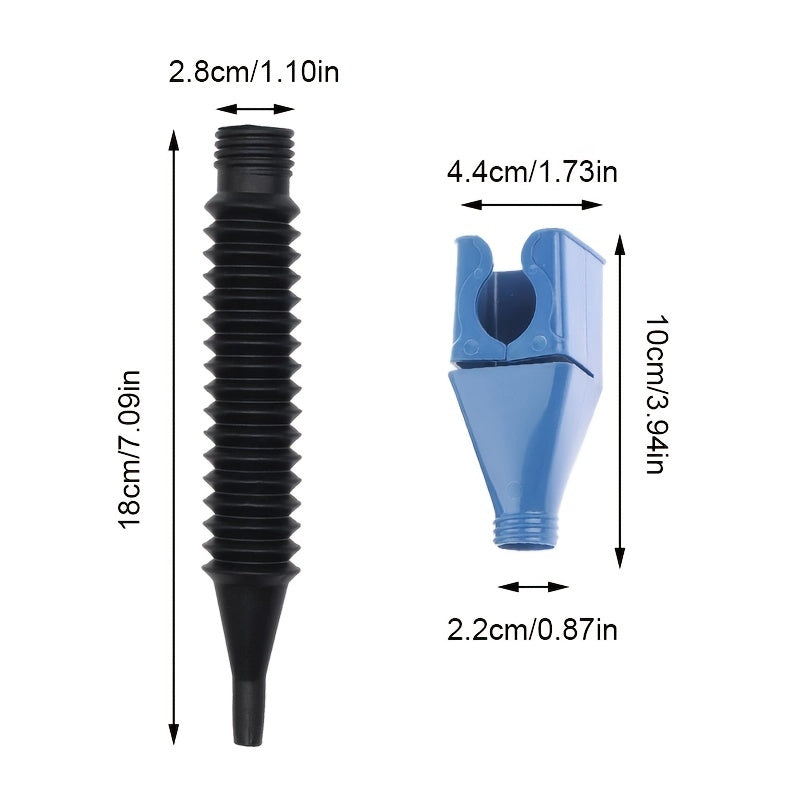 Plastic Car Motorcycle Refueling Funnel Gasoline Engine Filter Transfer Tool