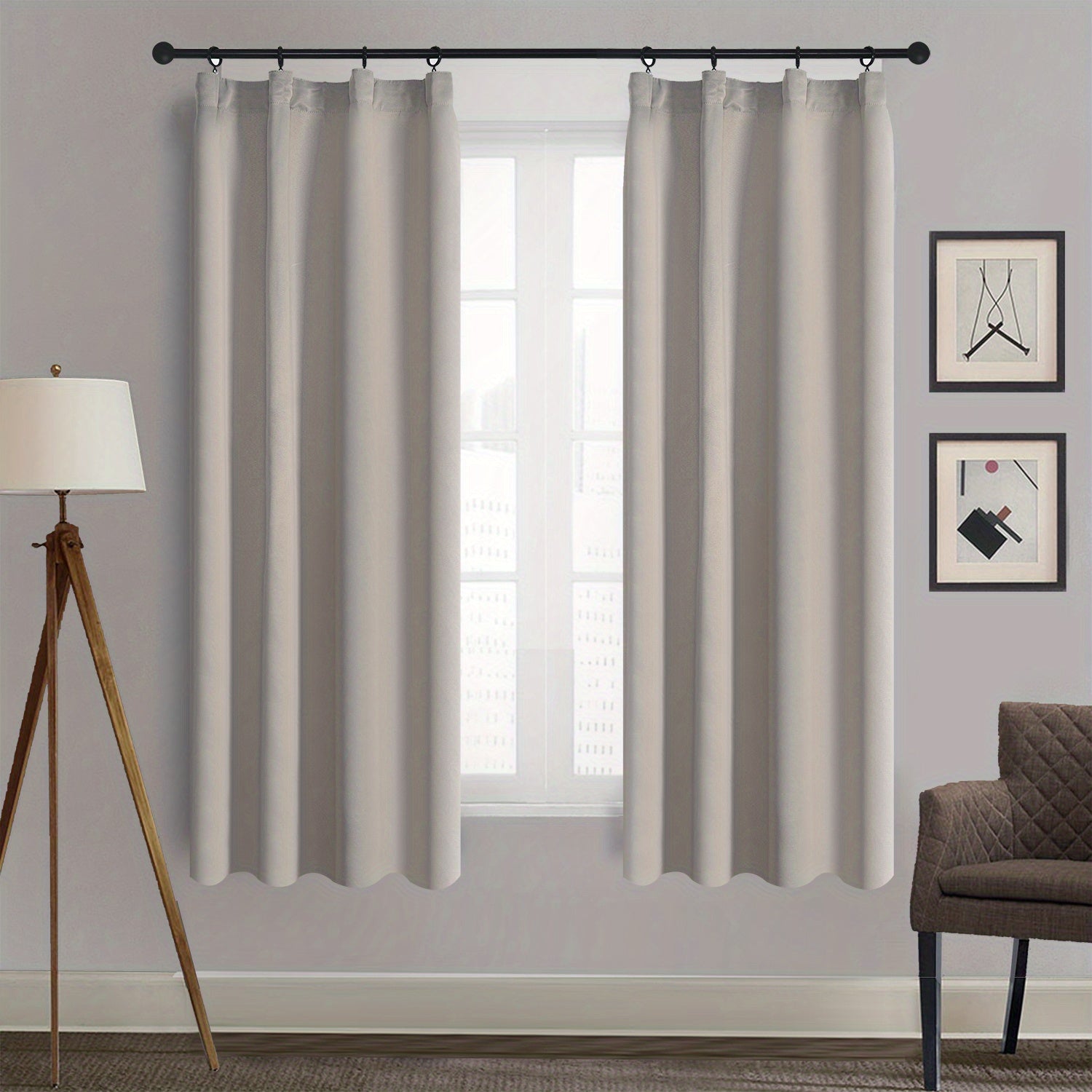 Soft Insulated Thermal Curtains for Bedroom and Living Room