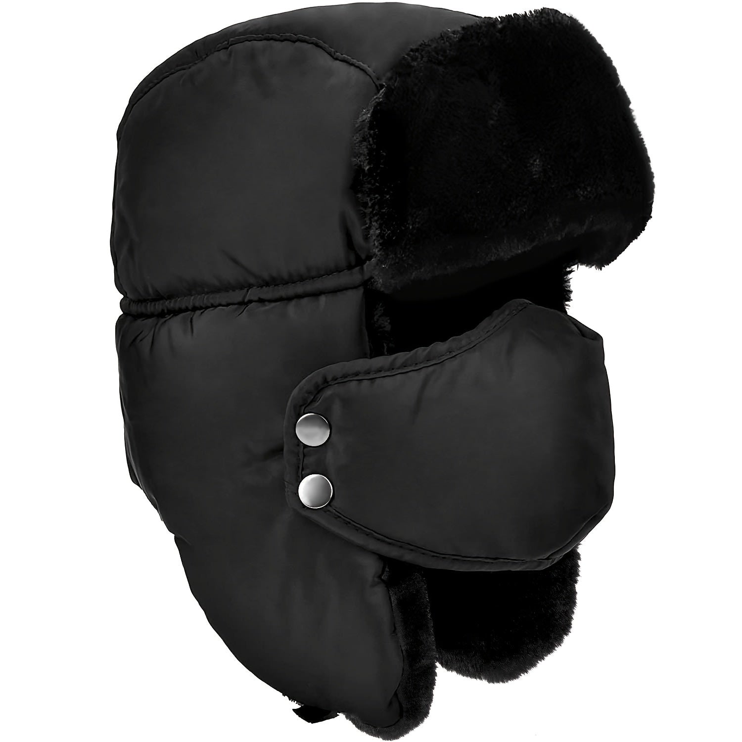 Winter Trapper Hat With Face Cover Windproof Warm Hat