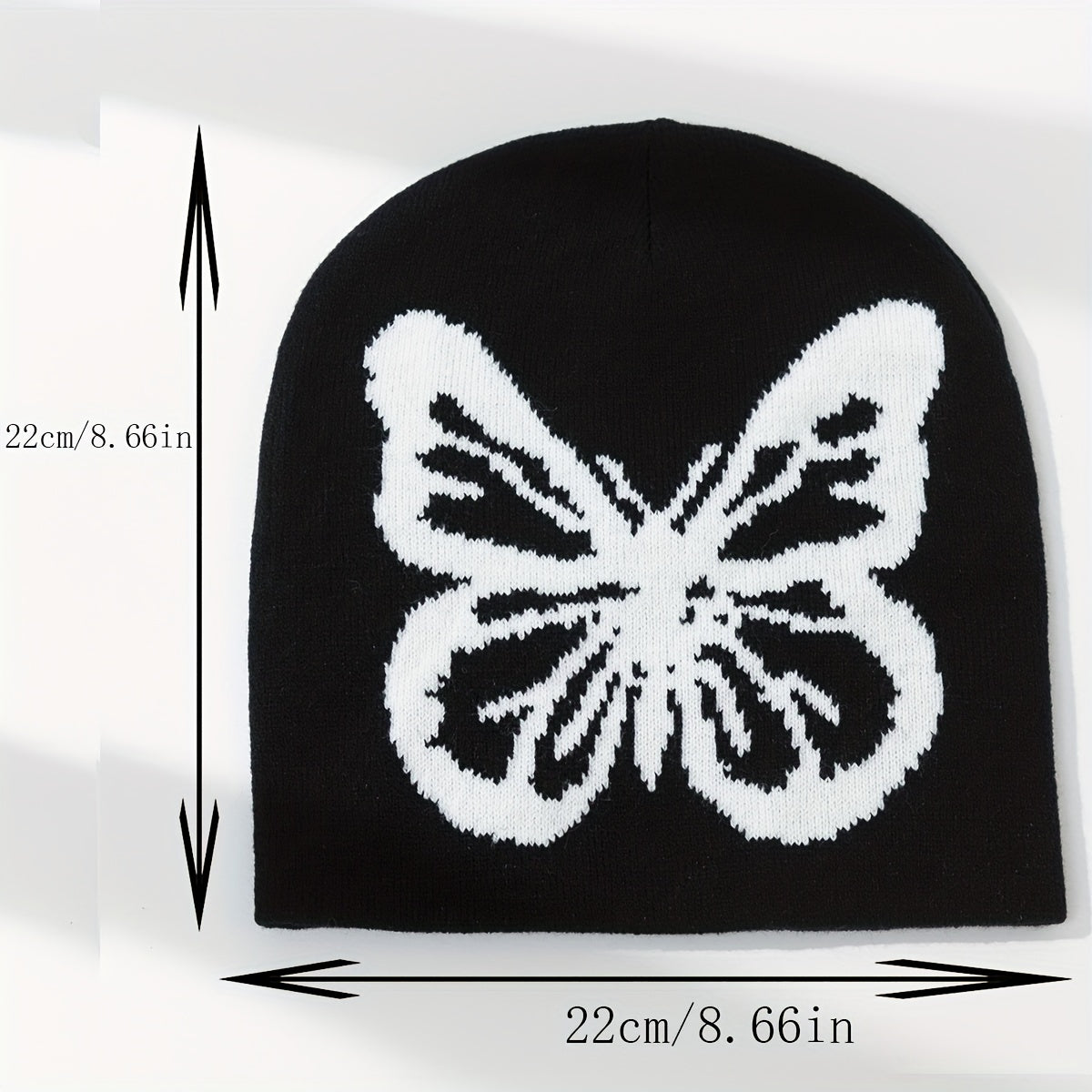 Men's Jacquard Butterfly Beanie Knitted Hat