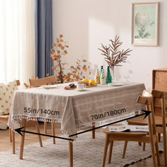 Bohemia Table Runner Tassel Tablecloth Family Dinner Pastoral Style