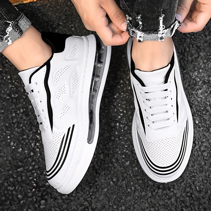Men's Lace up Sneakers Air Cushion Comfort Walking Shoes