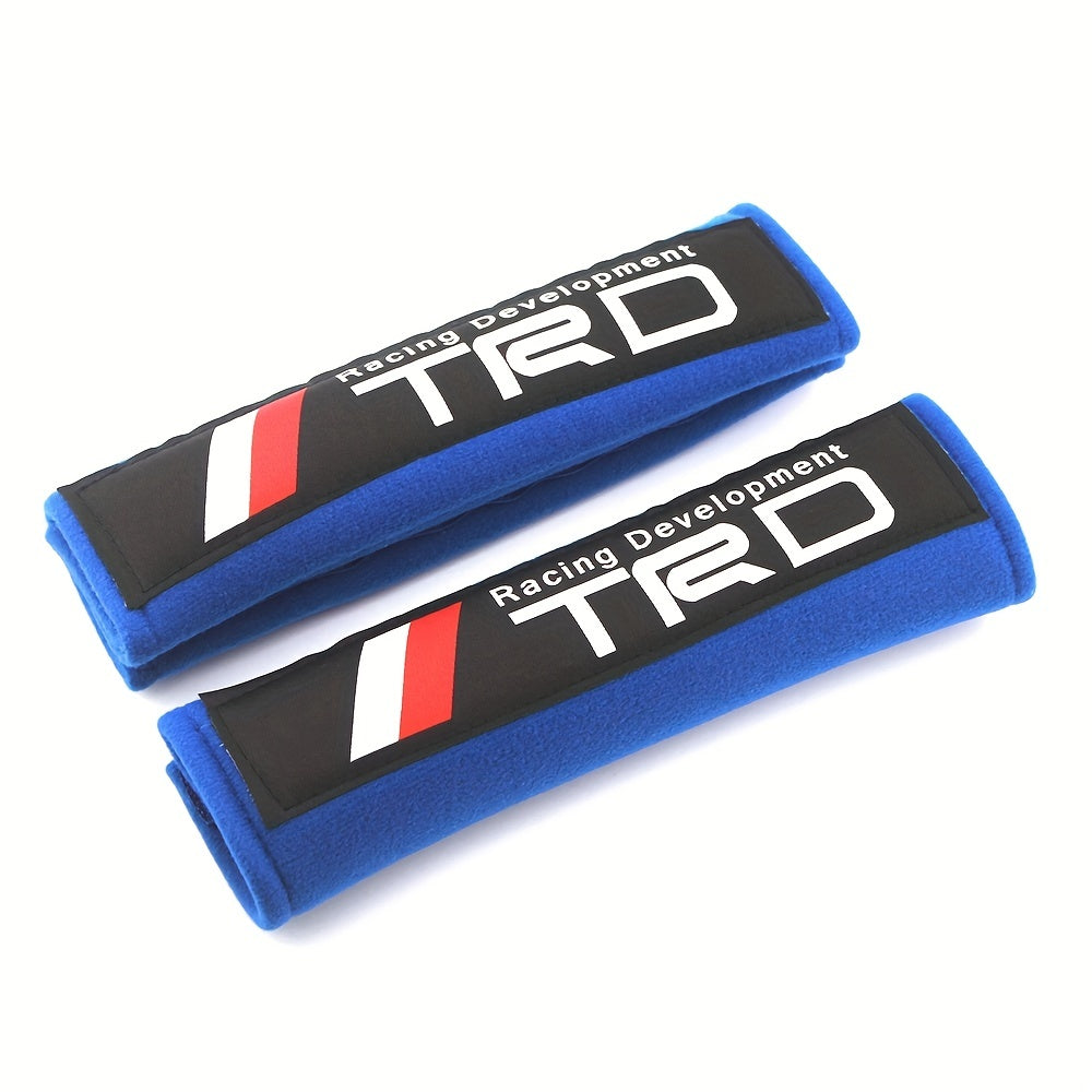 2pcs Red Soft Harness Seat Belt Shoulder Pads