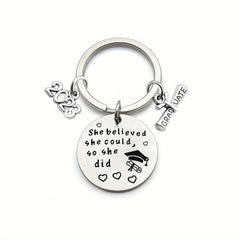 Creative Children's Silvery Keychain Graduation Gift