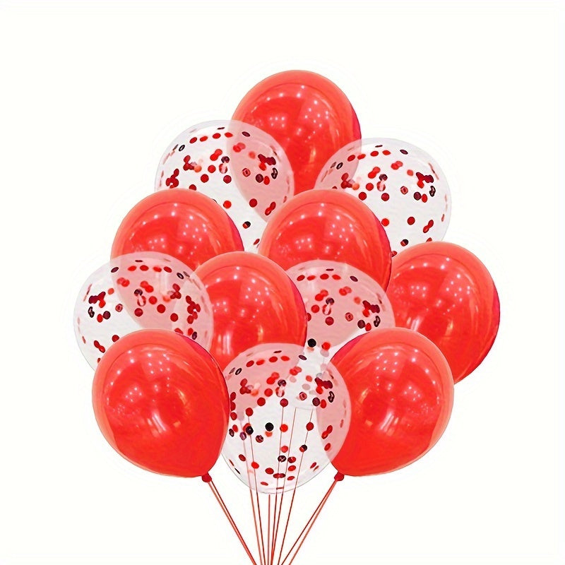 1022pcs Petal Heart Bear Latex Balloon Set for Proposals Engagements Weddings