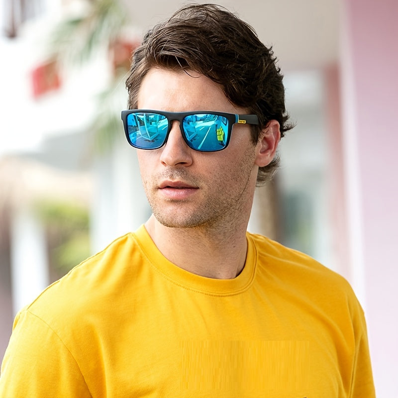 Vintage Square Frame Polarized Sunglasses for Men & Women