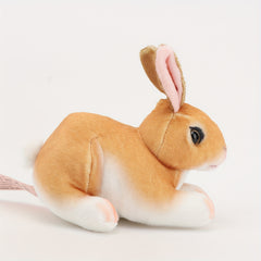 Realistic Rabbits Plush Toy Lifelike Animal Bunny Simulation Gift