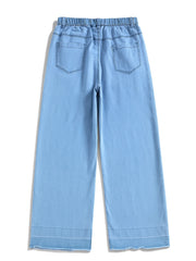 Girl's Summer Casual Loose Fit Jeans Pants