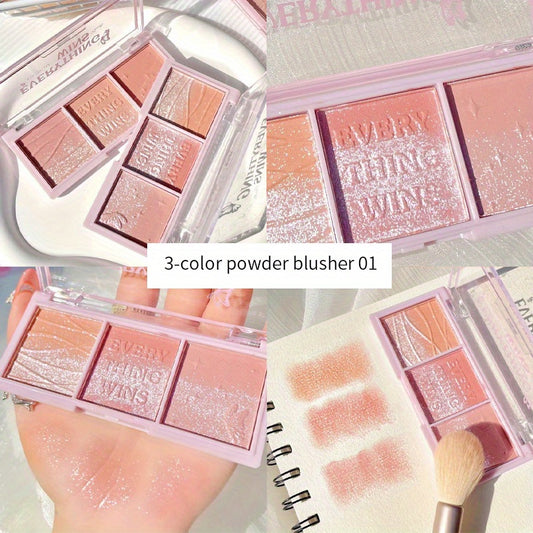 Shimmer Blush Natural Brightening Pearly Blush Radiant Face Cosmetics
