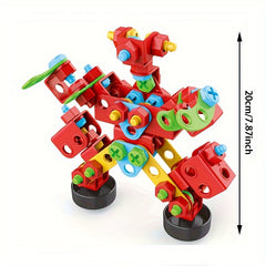 287pcs Screw Building Blocks Toys for Kids with Screwdrivers Educational Toys