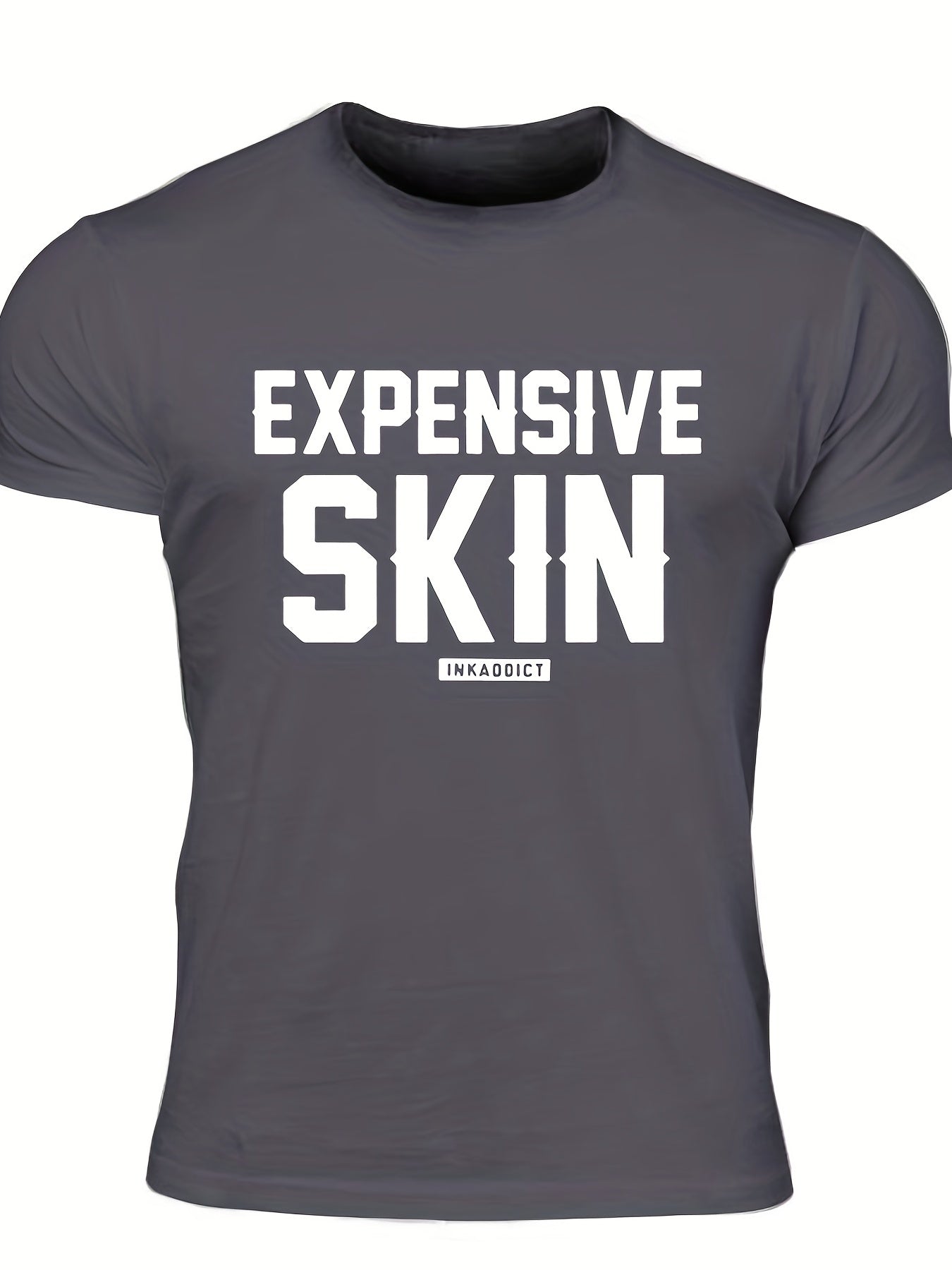 Men's Skin Print T Shirt Crew Neck Tee for Summer Outings