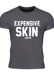 Men's Skin Print T Shirt Crew Neck Tee for Summer Outings