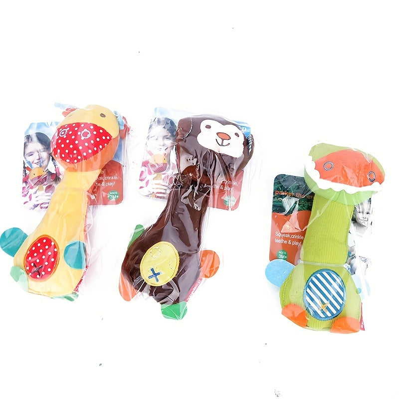 Giraffe Baby Rattle Animal Park Plush