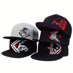 Embroidered Skull Baseball Cap Unisex Hip Hop Dad Hat