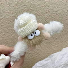 Briquettes Plush Doll Hair Claw Cartoon Hair Accessories