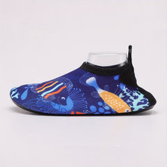 Boy's Cartoon Fish Water Shoes Quick Dry Lightweight Soft Water Socks