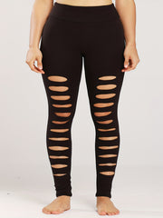 Ripped High Rise Fitness Leggings