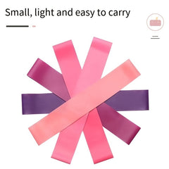 1pc Pink Yoga Resistance Stretch Band TPE Butt Slimming Hip Training Ring