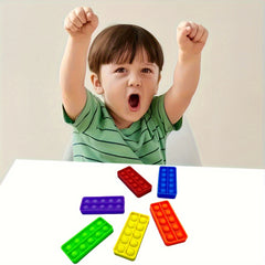 6pcs Ten Frames Math Games Numbers Counting Learning Toys Push Bubble Fidget