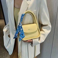Small Crossbody Bag Women's Handbag With Silk Scarf