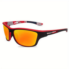 Men's Polarized Sports Sunglasses with Zipper Glasses Box
