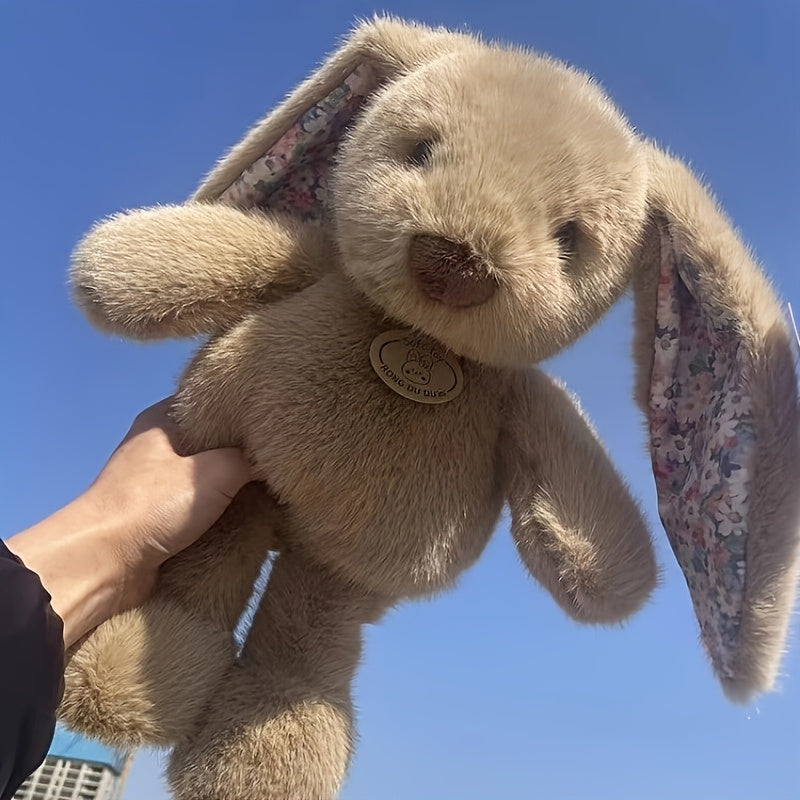 Long Eared Rabbit Plush Toy Soft Polyester Filled Fluffy Fur