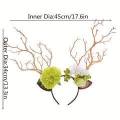 Girl's Flower Branch Headband Christmas Hair Hoop