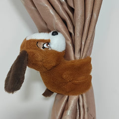Fluffy Brown Puppy Plush Wristband Toy