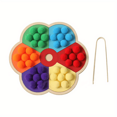 Rainbow Board Clip Ball Toy for Kids Learning & Training