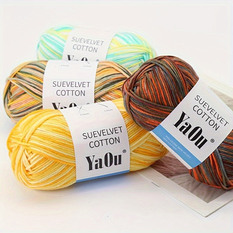 2 Soft Colorful Yarn 8 Ply 100g for Crocheting & Knitting