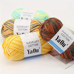 2 Soft Colorful Yarn 8 Ply 100g for Crocheting & Knitting