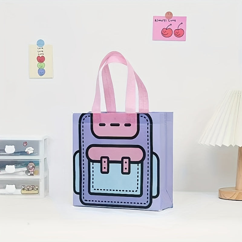 5pcs Book Bag Shaped Gift Bag Perfect For Graduation Birthday Party
