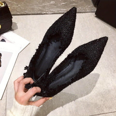 Women's Point Toe Flat Dress Shoes Lightweight Slip On Shoes