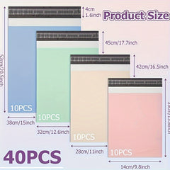 Waterproof Opaque Envelopes for Clothes Boxes - 20pcs/40pcs - 4 Sizes