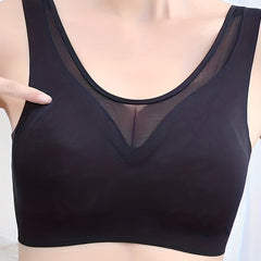 Breathable Mesh Wireless Bra Full Coverage