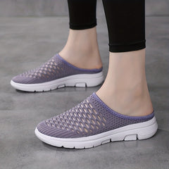 Knitted Slip On Breathable Slippers Women's Footwear