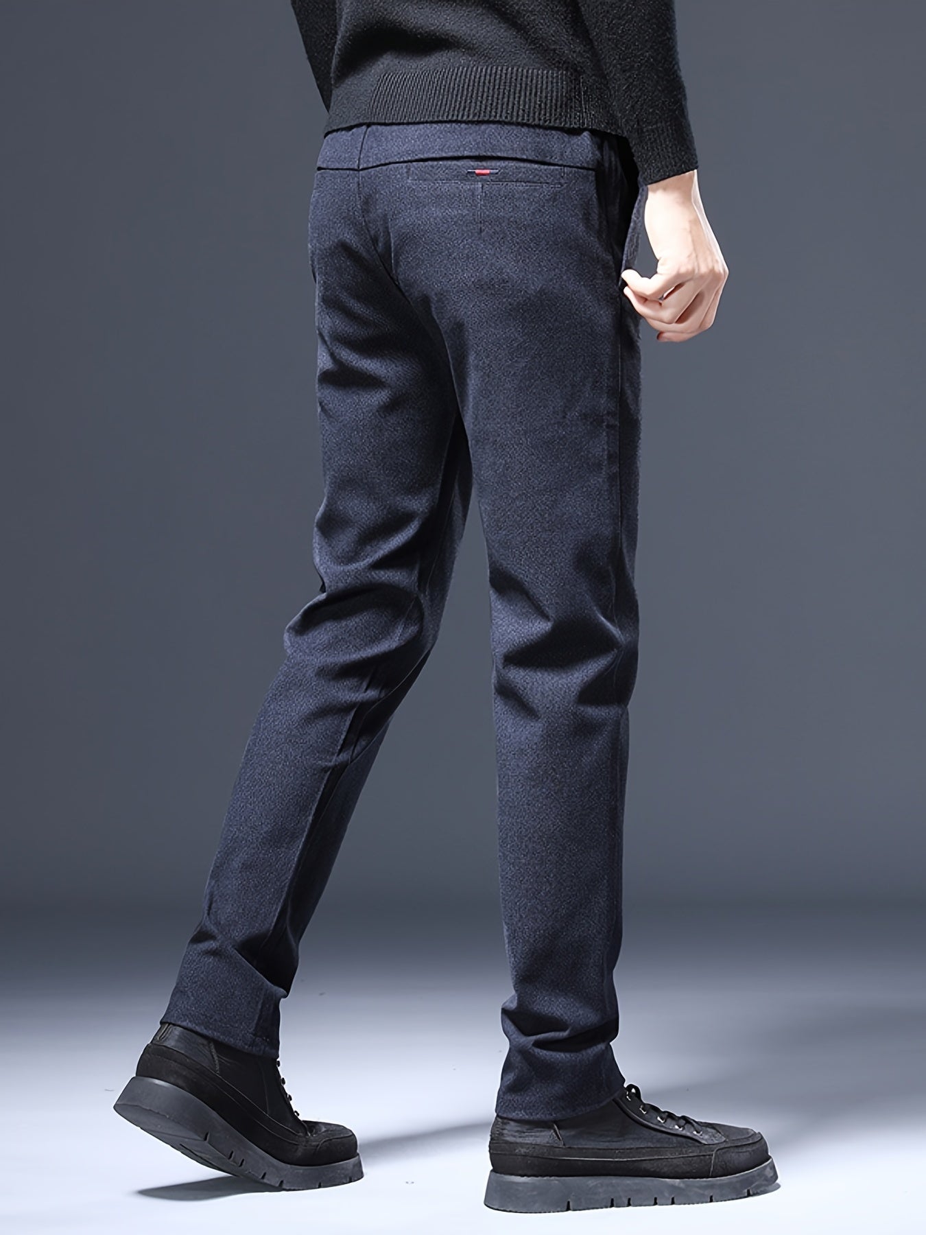 Men's Slim Stretch Business Casual Pants Straight Leg