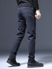 Men's Slim Stretch Business Casual Pants Straight Leg