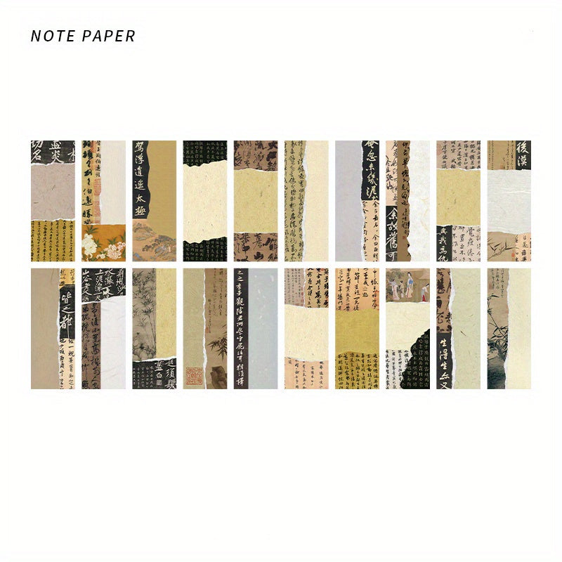 40 Chinese Style Famous Paintings Sticky Notes
