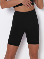 Seamless Knitted High Waisted Yoga Shorts Quick Dry Sports Fitness