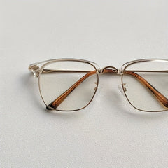 Men's Anti Light Magnesium Square Flat Glasses For Myopia 100 UV Protection
