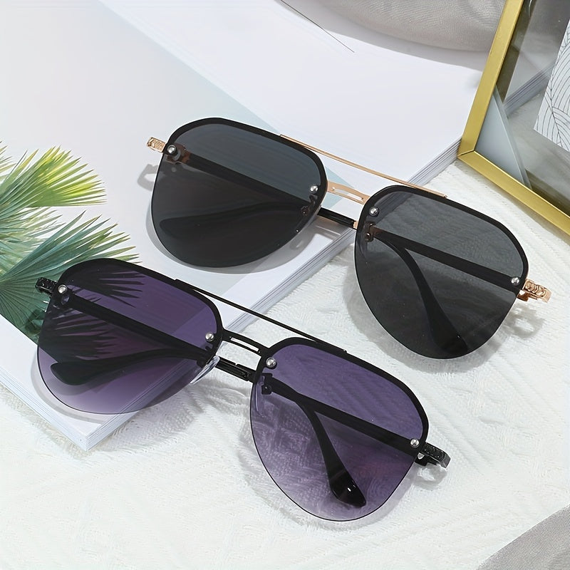 Classic Sunglasses Half Frame Toad Glasses Outdoor Driving Glasses