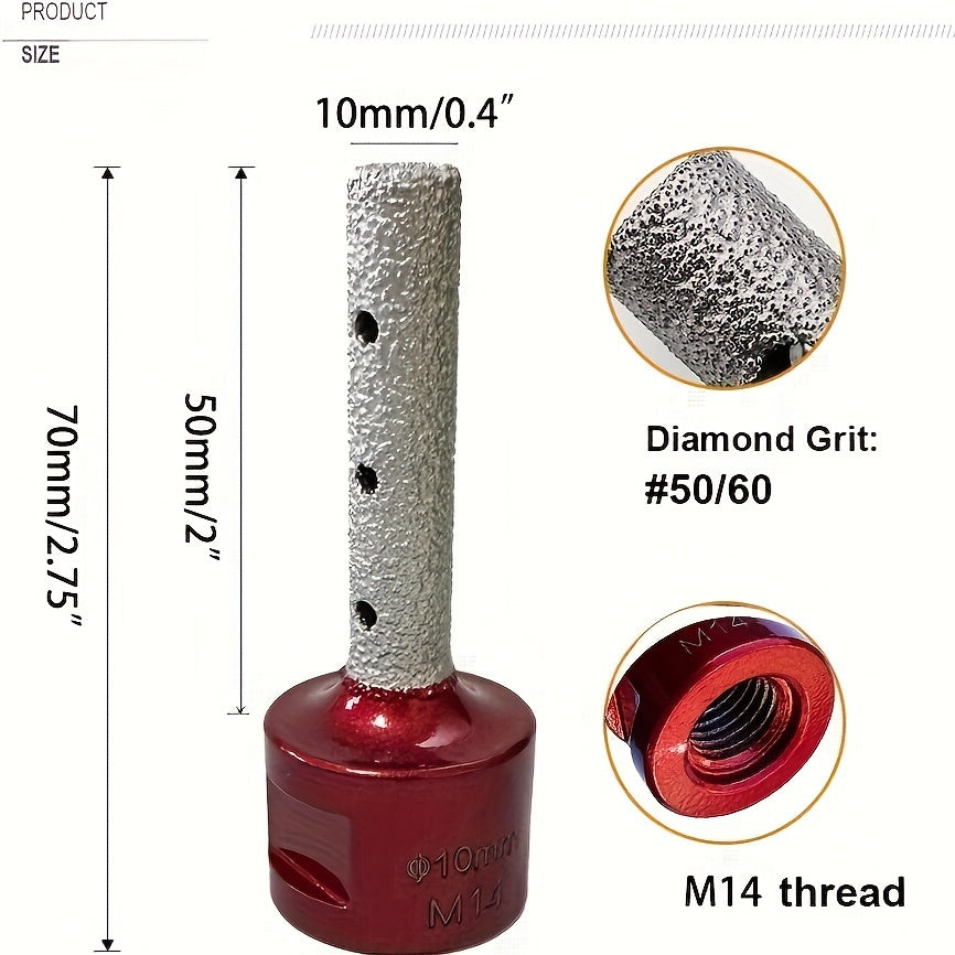 Diamond Finger Bit Coated Milling Bit for Tile Grinder Enlarging Holes M1