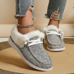 Women's Warm Snow Shoes Low Top Sport Shoes
