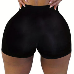 High Waist Skinny Yoga Shorts for Women