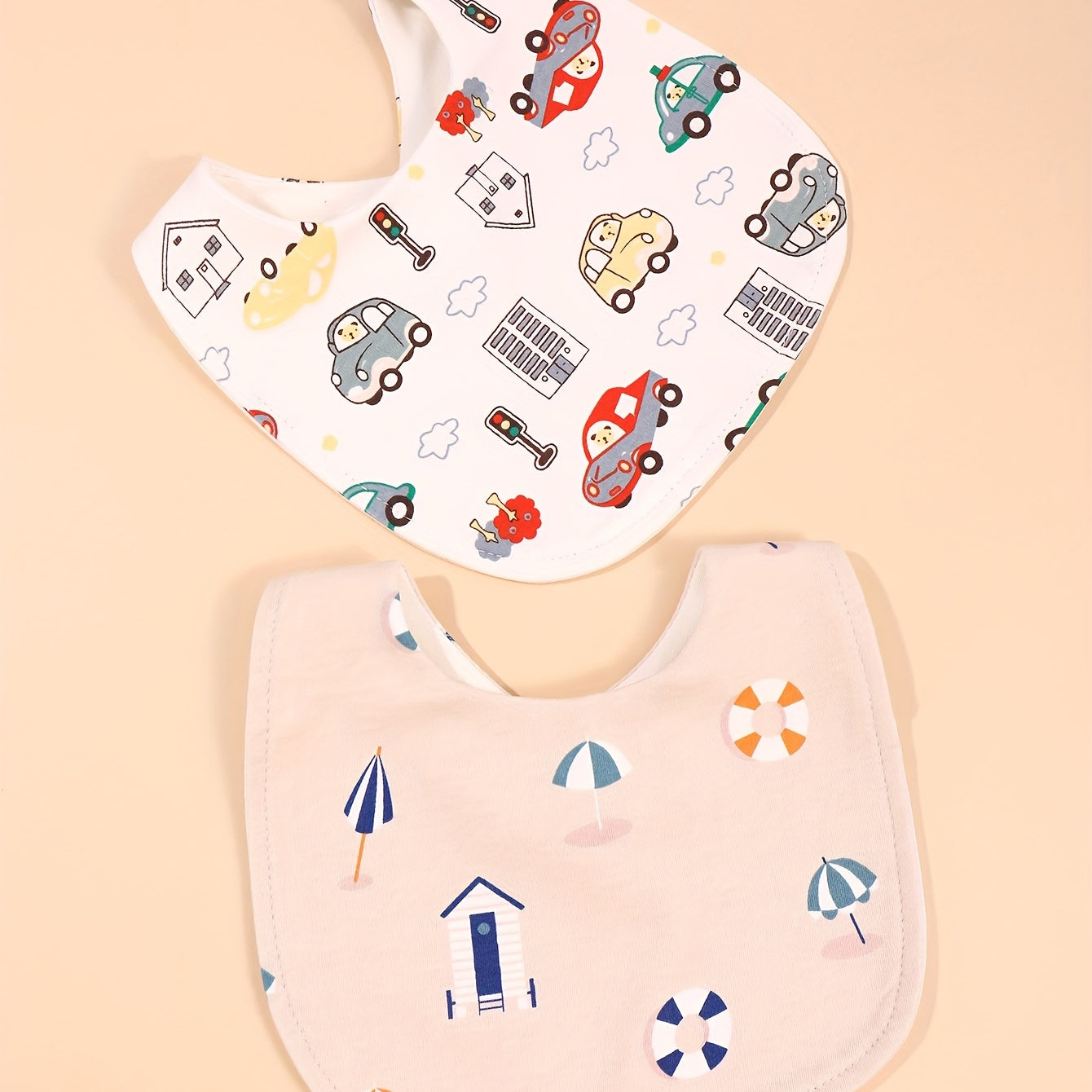 2pcs U Shaped Newborn Bibs Waterproof Anti dirty Bibs