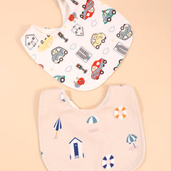 2pcs U Shaped Newborn Bibs Waterproof Anti dirty Bibs