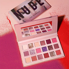 Desert Rose Eyeshadow Palette - Brown Pink Purple Tone Matte Pearly Finish