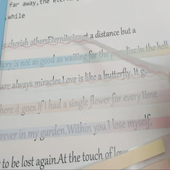 160pcs Transparent Highlighter Tape Sticky Tabs For Annotating Books